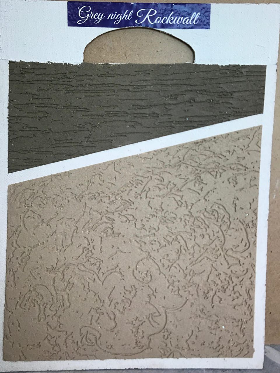 Grey Night Rockwall – Vertical Grain & Stucco Swirl Texture